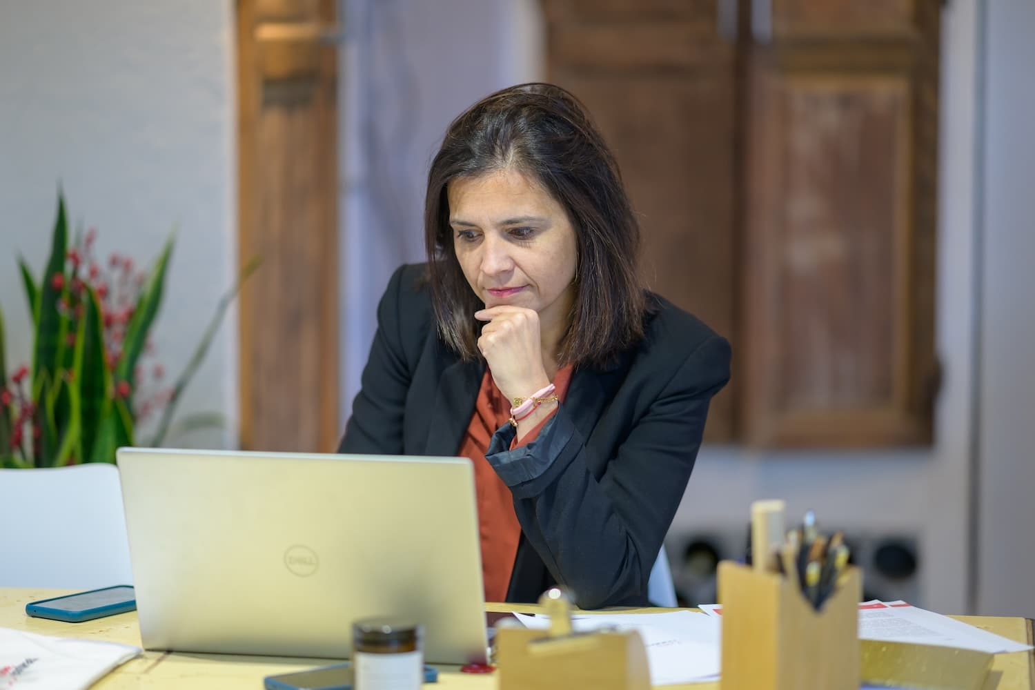 Cécile Jacob en pleine préparation d'un accompagnement